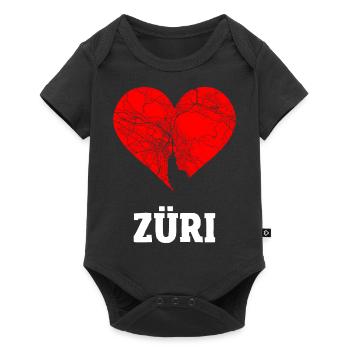 I love Zürich - Züri Suisse Cadeau - Body à manches courtes Premium Bébé - noir - Devant