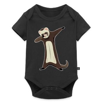 Ferret Dabbing Funny Pet Ferret - Baby Premium short-sleeve bodysuit - black - Front
