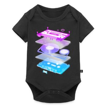 Cassette Explosion - Baby Premium short-sleeve bodysuit - black - Front