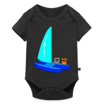 sailing - Baby Premium short-sleeve bodysuit - black - Front