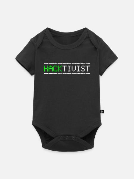 Hacktiviste hacker - Body à manches courtes Premium Bébé - noir