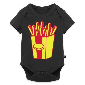 Pommes - Baby Premium Kurzarmbody - Schwarz - Vorne