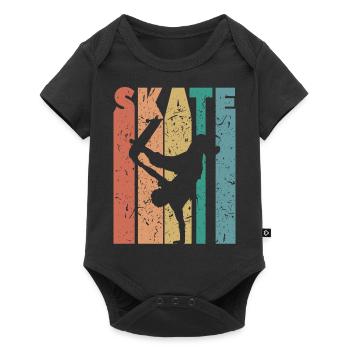 Skate - Baby Premium Kurzarmbody - Schwarz - Vorne