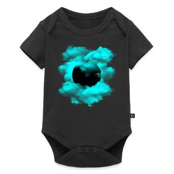 Black Hole Turquoise Cloud - Baby Premium short-sleeve bodysuit - black - Front