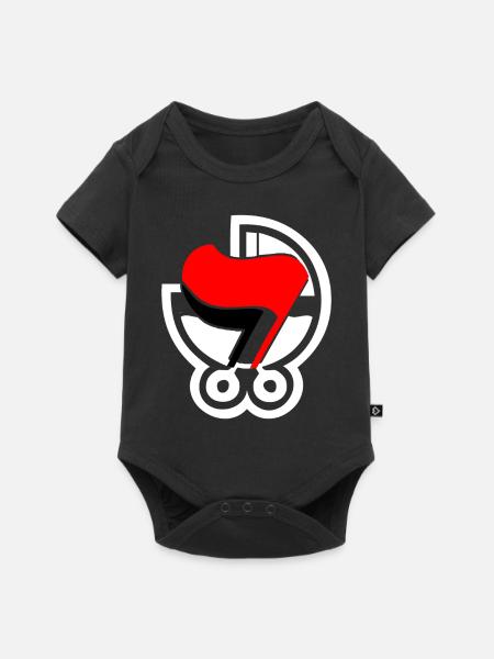 ANTIFA - Baby Premium Kurzarmbody - Schwarz