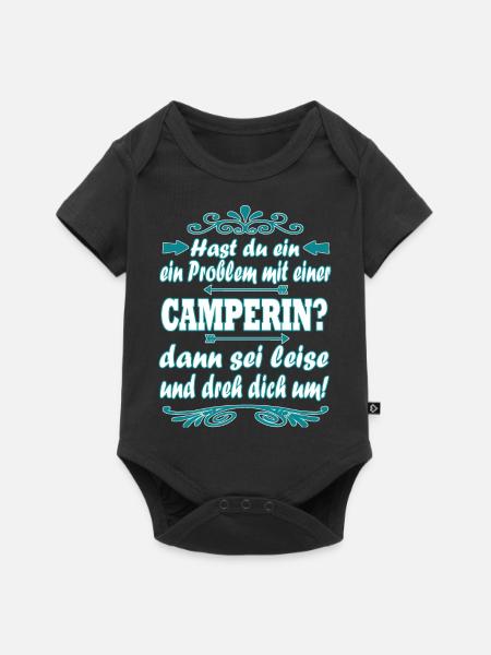 Campen - Baby Premium Kurzarmbody - Schwarz