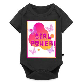 Girl POWER - Baby Premium short-sleeve bodysuit - black - Front