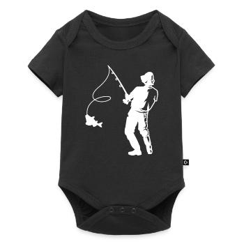 angling - Baby Premium short-sleeve bodysuit - black - Front