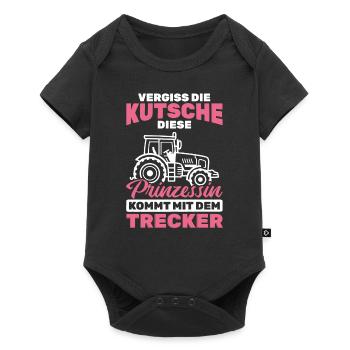 Traktor Bauer - Baby Premium Kurzarmbody - Schwarz - Vorne