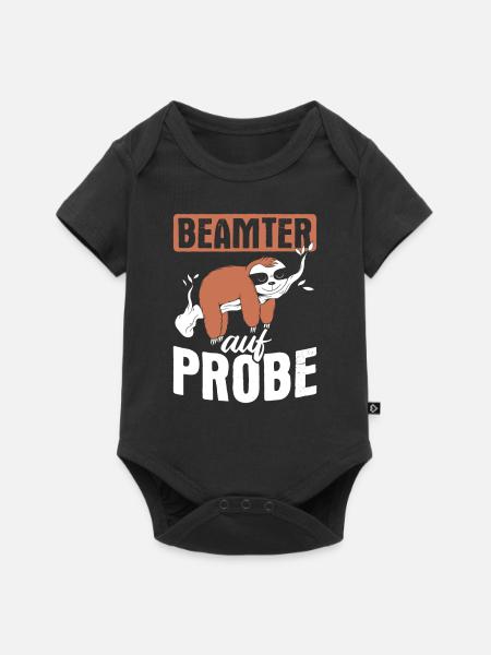 Beamter Auf Probe Beamter - Baby Premium Kurzarmbody - Schwarz