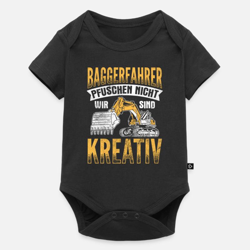 Wir Sind Kreativ Baggerfahrer Bagger - Baby Premium Kurzarmbody - Schwarz