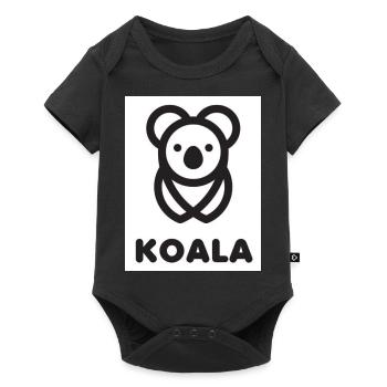 Koala, Bear, Nature, Climate, Protection, Australia, Organic - Baby Premium short-sleeve bodysuit - black - Front