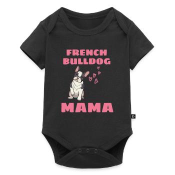 French Bulldogs Mama Mother's Day Frenchie - Baby Premium short-sleeve bodysuit - black - Front