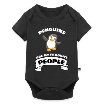 Antarctica Animal Gift Zoo Bird Funny Penguin - Baby Premium short-sleeve bodysuit - black - Front