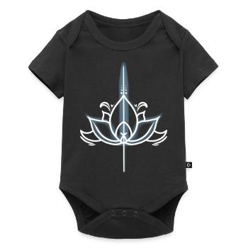 Lotus Minimalist - Baby Premium short-sleeve bodysuit - black - Front