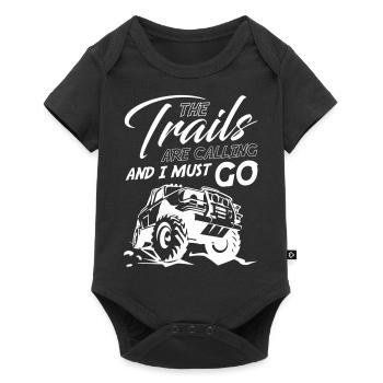 The Trails are Calling and I Must Go - Baby Premium short-sleeve bodysuit - black - Front