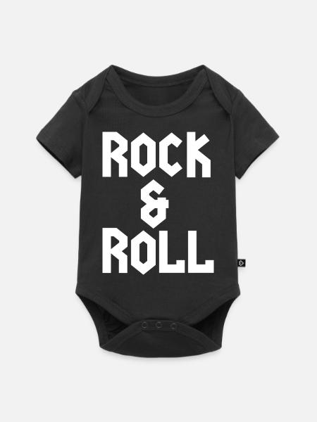 Rock 'n' Roll - Baby Premium Kurzarmbody - Schwarz