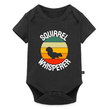 Forest Dweller Forest Animal Gift Retro Squirrel - Baby Premium short-sleeve bodysuit - black - Front