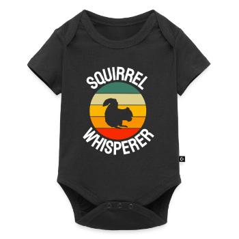 Forest Dweller Nature Animal Retro Squirrel - Baby Premium short-sleeve bodysuit - black - Front