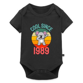 Cool depuis 1989 Retro Dabbing Koala 33ème anniversaire - Body à manches courtes Premium Bébé - noir - Devant