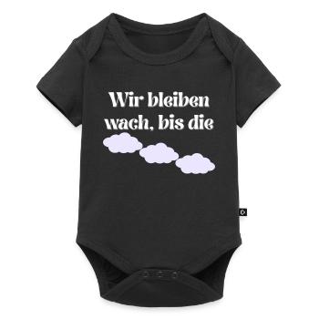 Lila Wolken Song - Baby Premium Kurzarmbody - Schwarz - Vorne