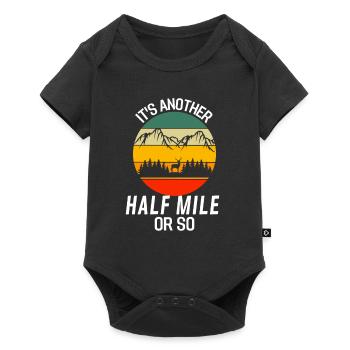 Another half mile or so retro hiking - Baby Premium short-sleeve bodysuit - black - Front