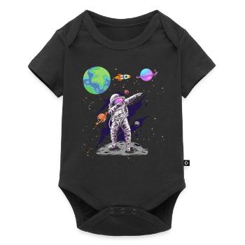 Dabbing Astronaut Space Planets Astronomy - Baby Premium short-sleeve bodysuit - black - Front