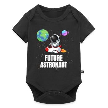 Universe Space Rocket Future Astronaut - Baby Premium short-sleeve bodysuit - black - Front