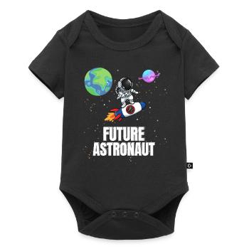 Galaxy Rocket Space Future Astronaut - Baby Premium short-sleeve bodysuit - black - Front