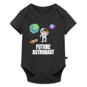 Space Planet Rocket Future Astronaut - Baby Premium short-sleeve bodysuit - black - Front