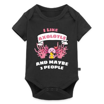 Amphibians Salamander Pet Funny Axolotl - Baby Premium short-sleeve bodysuit - black - Front