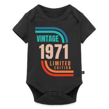 édition limitée millésime 1971 - Body à manches courtes Premium Bébé - noir - Devant