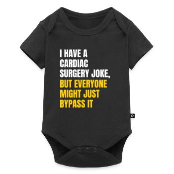 Cardiac surgery 2 joke - Baby Premium short-sleeve bodysuit - black - Front