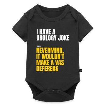 Urology joke - Nevermind it wouldn't make a vas - Baby Premium short-sleeve bodysuit - black - Front