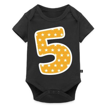 Cinq - Body à manches courtes Premium Bébé - noir - Devant