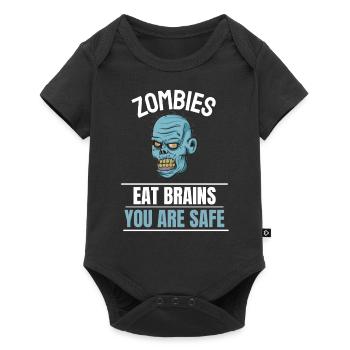 Drôle de zombie Costume Cadeau Halloween - Body à manches courtes Premium Bébé - noir - Devant