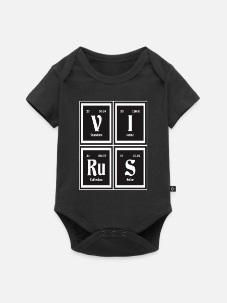 Virus - Periodensystem der Elemente - Baby Premium Kurzarmbody - Schwarz