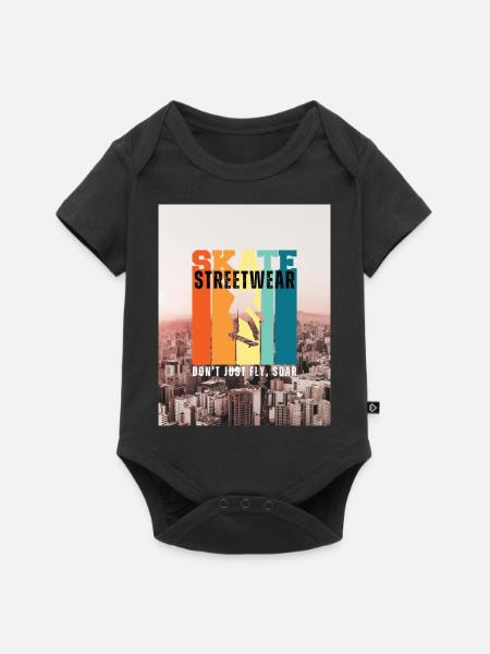 Streetwear - Baby Premium Kurzarmbody - Schwarz