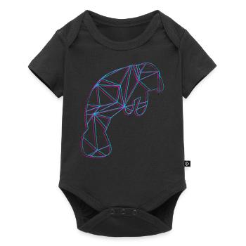 Polygon Manatee - Baby Premium short-sleeve bodysuit - black - Front