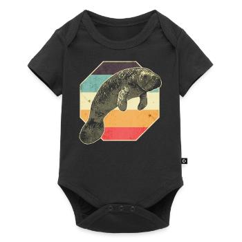 Lamantin Lamantin - Body à manches courtes Premium Bébé - noir - Devant