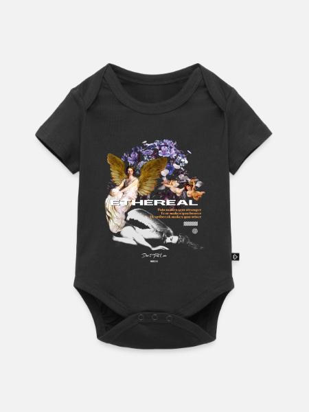 Ethereal/Ästhetik - Baby Premium Kurzarmbody - Schwarz