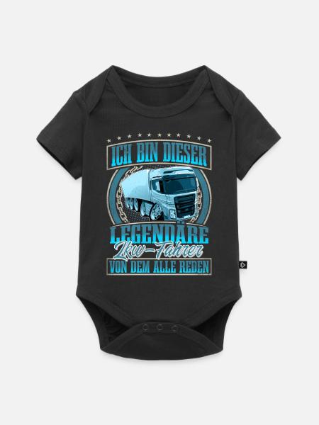LKW Fahrer - Baby Premium Kurzarmbody - Schwarz