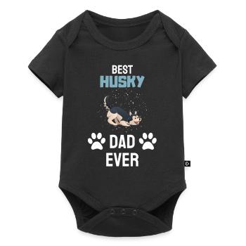 Husky Papa - Body à manches courtes Premium Bébé - noir - Devant