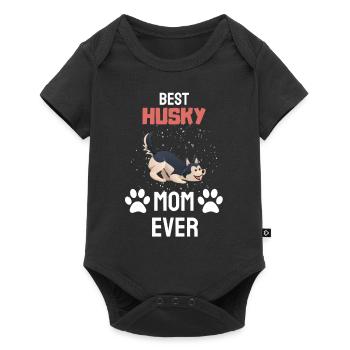Meilleur Husky Maman Jamais Mother’s Day Chien Husky - Body à manches courtes Premium Bébé - noir - Devant