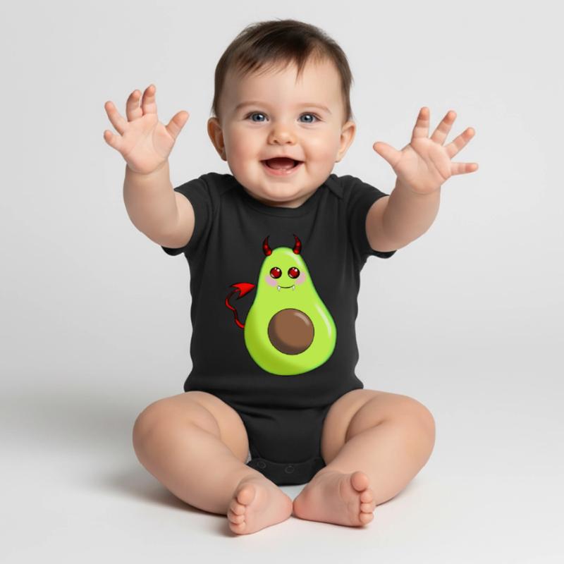 Devil Avocado Baby Premium short-sleeve bodysuit