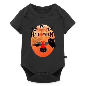 Cat-o-ween the monsters are out! - Baby Premium short-sleeve bodysuit - black - Front