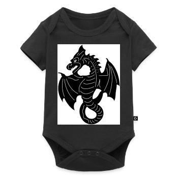 Dragon Flying - Baby Premium Kurzarmbody - Schwarz - Vorne