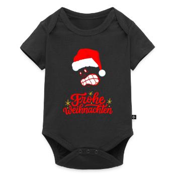 Ugly Christmas Merry Christmas Design by vauART - Baby Premium short-sleeve bodysuit - black - Front