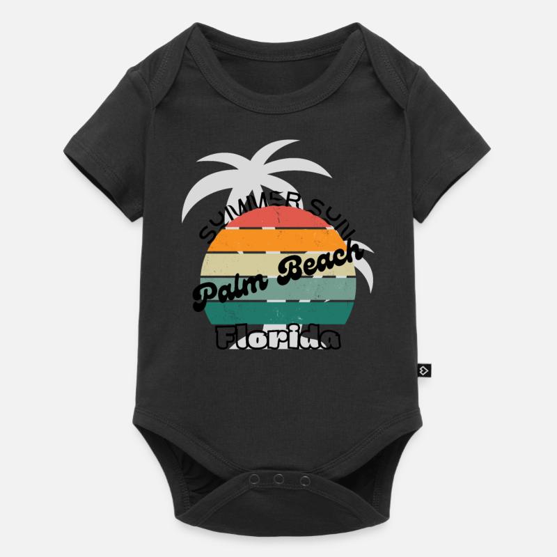 Palm Beach Florida - Baby Premium short-sleeve bodysuit - black