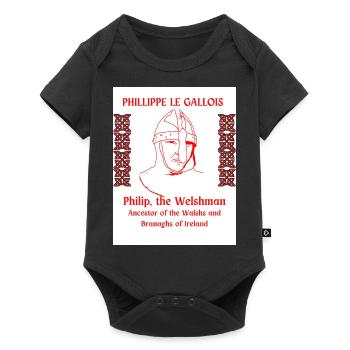PHILLIPPE LE GALLOIS, ANCESTORS OF THE WALSHS - Baby Premium short-sleeve bodysuit - black - Front